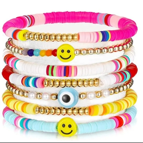 Jewelry - NWOT 7pcs Bohemian colorful bracelet